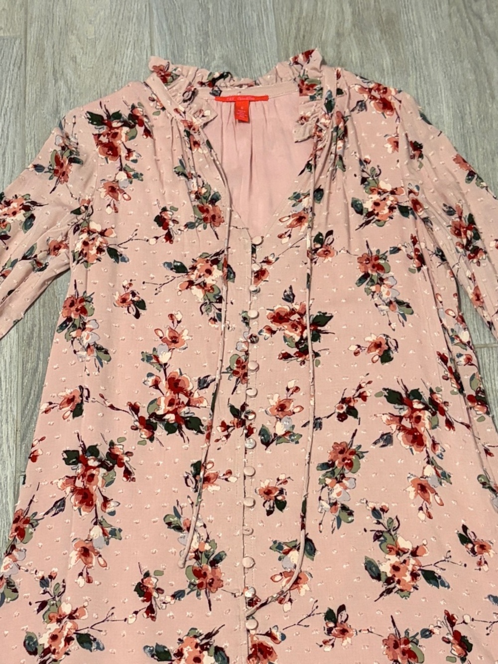 LIKE NEW! Women's Chelsea & Violet Floral Blush Swing Dress-SMALL